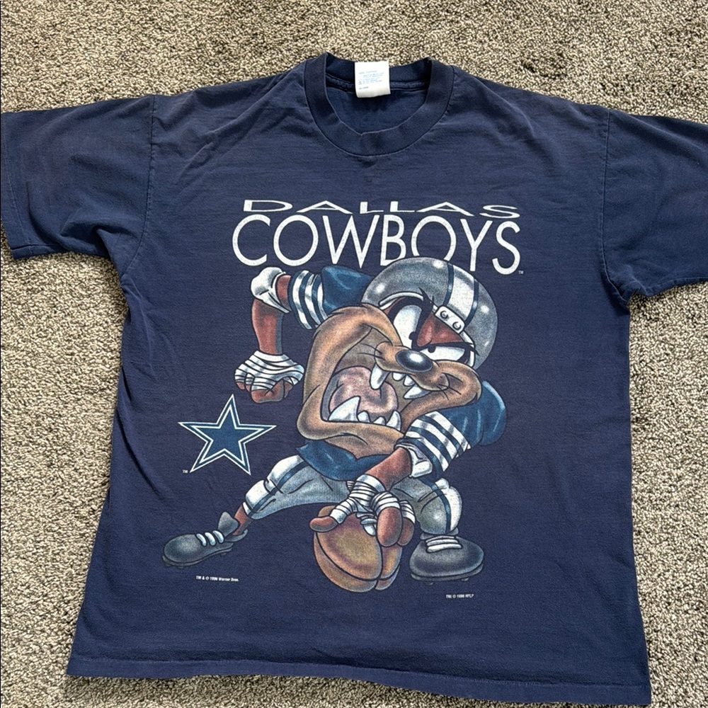 NFL Dallas Cowboys vintage Graphic T-Shirt - Navy Blue